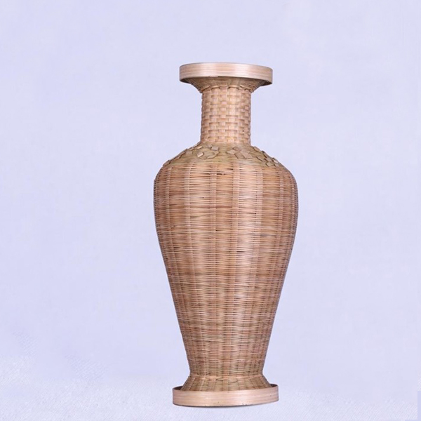 Handcrafted Bamboo Flower Vase
